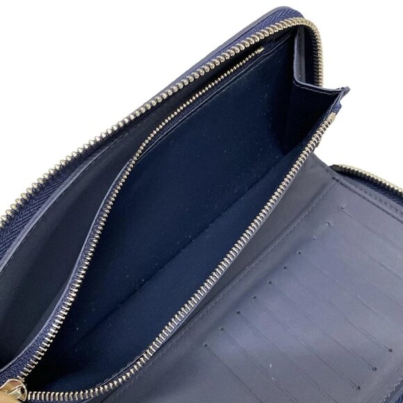 LOUIS VUITTON Zippy Wallet Vertical Rubber Marine LV Aerogram 800-071125 - Picture 9 of 11